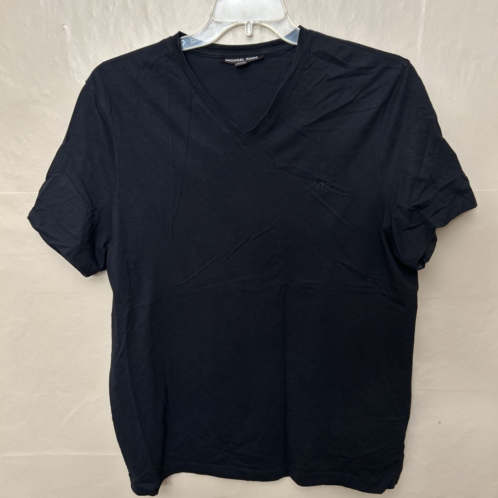 michael kors Men's XXL Black V Neck Short Sleeve T Shirt Top